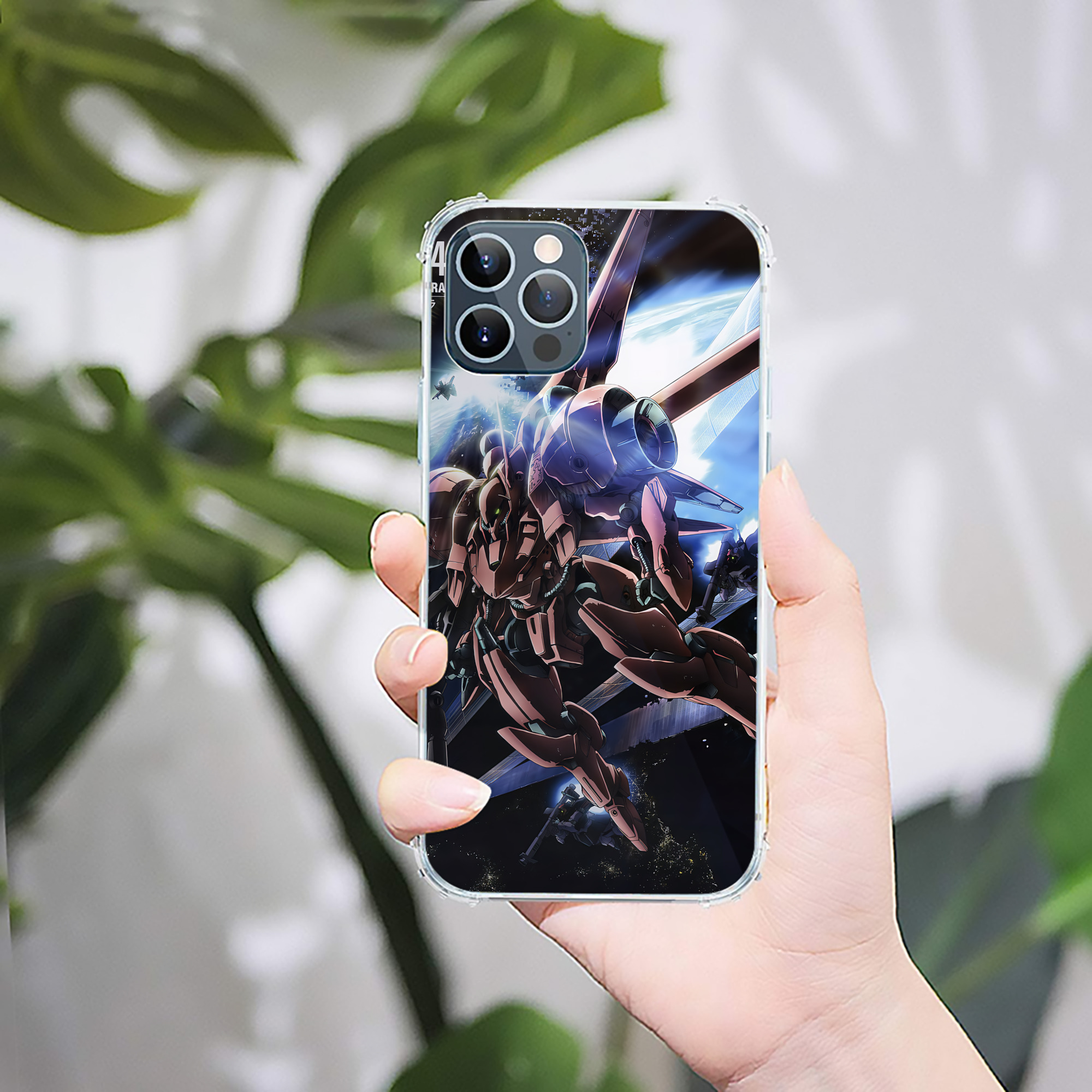 （画像用） 機動戦士ガンダム Mobile Suit Gundam 【iPhone 12シリーズ対応】透明スマホケース（クリアソフトケース）